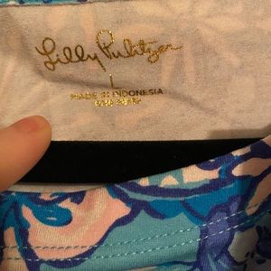 Lilly Pulitzer size L tee shirt dress. Blue
